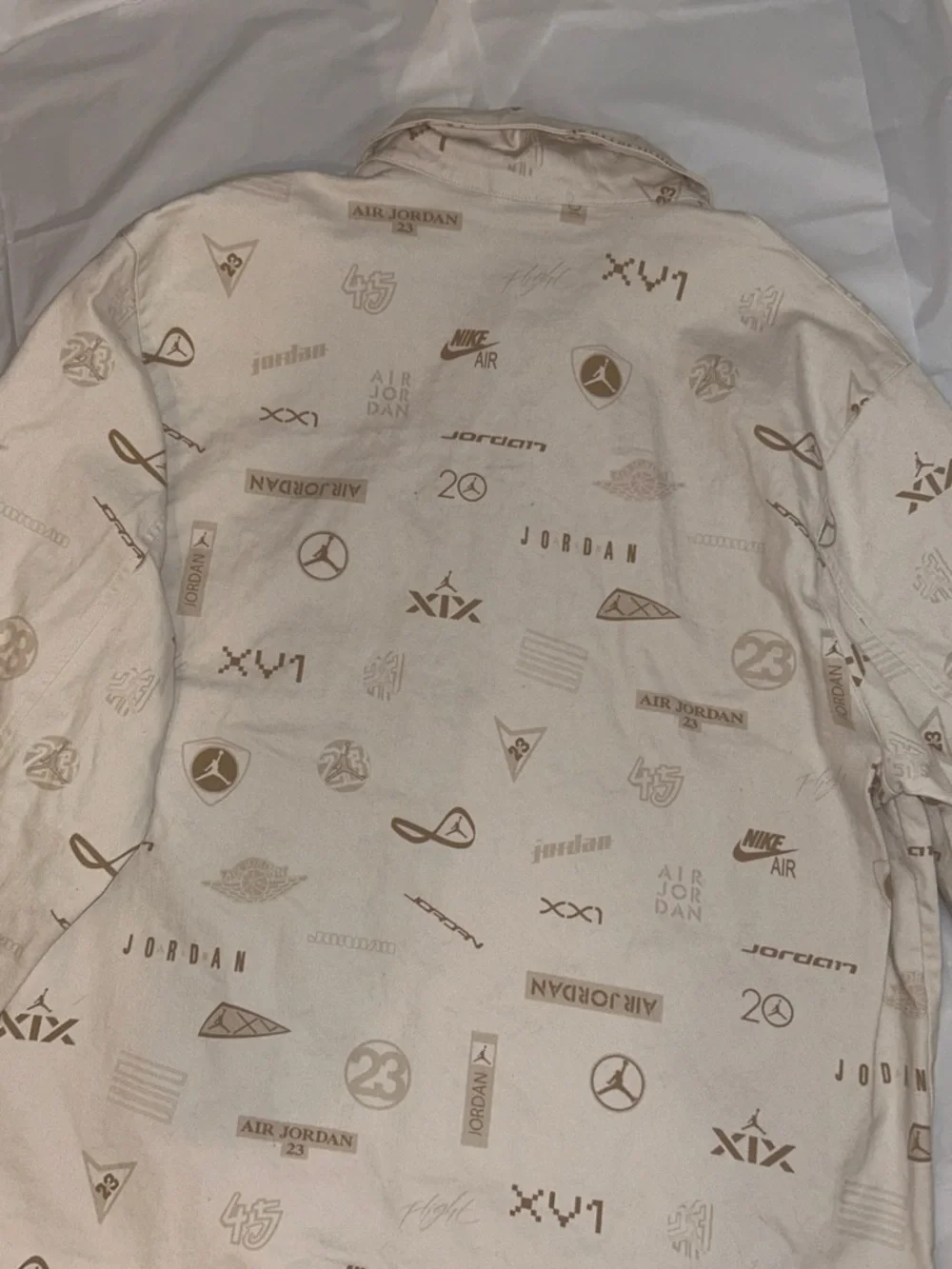 Nike Flight Heritage White Denim Jacket: